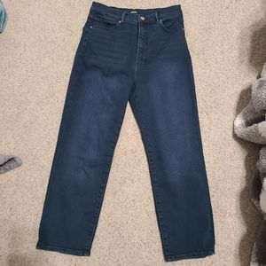 Express dark wash straight super high rise size 10 R
